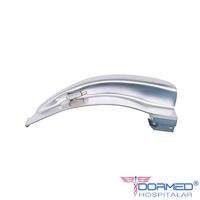 Laringoscópio "Led" Inox Adulto Completo C/ 03 Laminas Curvas - Protec