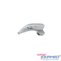 Kit Laringoscópio Inox Infantil Completo com 03 Lâminas Curvas - MD
