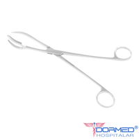 Pinça Collin Para Instrumentos 1x2 25cm - ABC