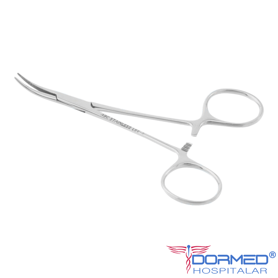 Pinça Halstead Mosquito Curva 10cm - ABC | Dormed