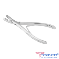 Cizalha Luer Goiva Curva Simples Para Osso 17cm - ABC