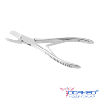 Cizalha Liston Curva Simples Para Osso 19cm - ABC