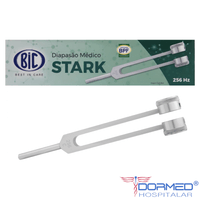 Diapasão Médico 256 CPS c/ Fixador  Prata- BIC