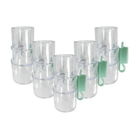 Conector Espaçador (Puff) MDI p/ Aerosolterapia 22M/15F x 22F Adulto (Cx. c/ 5) - Ventcare