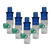 Conector Espaçador (Puff) MDI p/ Aerosolterapia Infantil (Cx. c/ 5) - Ventcare