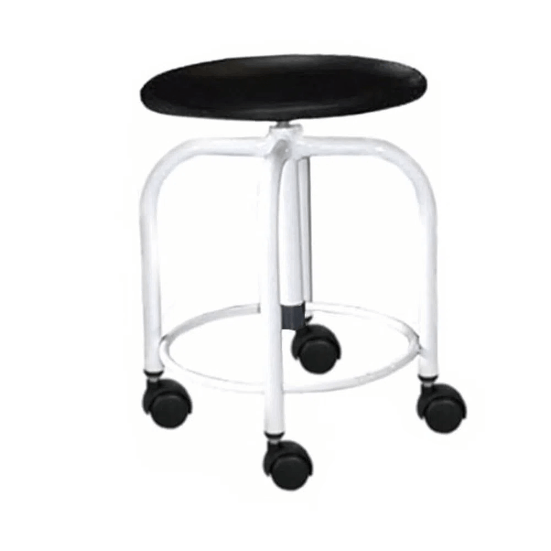 Banco-Giratorio-de-4-Pes-Pintado-com-Assento-Estofado-e-Rodizios-MVM-203R-MVM