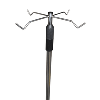 Suporte de Soro Inox sem Rodízios - MVM
