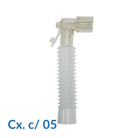 Espaço Morto 12cm (Cateter Mount) PVC Retrátil c/ Luer (Cx. c/ 05)- Ventcare