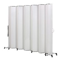 Biombo Sanfonado de 2 Bases - 6 Lâminas - 1,78 x 1,85 - BCF