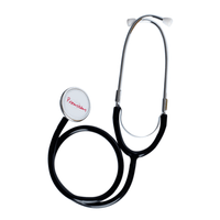 Estetoscópio Duplo Neonatal - Preto - Premium