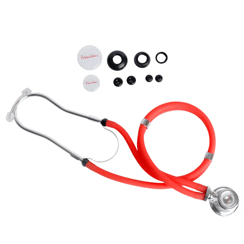 Estetoscopio-Rappaport-Vermelho-Premium