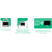 Monitor Multiparâmetro 10.4" (ECG/SPO2/Resp/Temp/PNI/ ETCO2) VITA500E - Alfamed