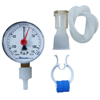 Kit Manovacuômetro Analógico de -120/+120 CMH2O Completo - Murenas