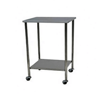 Mesa Auxiliar Inox com Rodízios 40X40X80cm - Destak