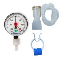 Kit Manovacuômetro Analógico de -300/+300 CMH2O Completo - Murenas