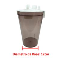 Frasco Para Aspirador Cirúrgico MD-300 Autoclavável Transparente 3L Medicate