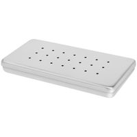 Estojo Inox Perfurado 20X10X02cm - FAVA