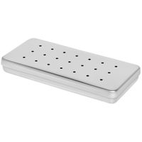 Estojo Inox Perfurado 18X08X03cm - FAVA