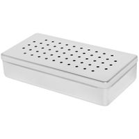 Estojo Inox Perfurado 28X14X06cm - Fava