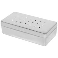 Estojo Inox Perfurado 20X10X05cm - Fava