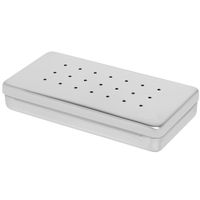 Estojo Inox Perfurado 20X10X03cm - Fava