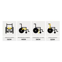 Cadeira de Rodas 130Kg Obeso Confort Liberty com Elevação PI - Prolife