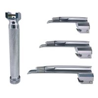 Laringoscópio "Led" Inox Infantil Completo C/ 03 Laminas Retas - Protec