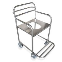 Cadeira de Banho Inox 150Kg Assento Chapa MVM-606 - MVM