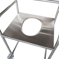Cadeira de Banho Inox 150Kg Assento Chapa MVM-606 - MVM