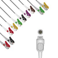 CABO ECG 10 VIAS NEO PINCH SOLDA EPX-C1039 EPEX