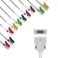 Cabo Ecg 10 Vias Neo Pinch Solda EPX-C1064 - Epex