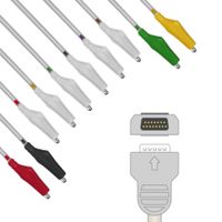 CABO ECG 10 VIAS GARRA JACARE SOLDA EPX-C1034 EPEX