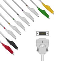 Cabo Ecg 10 Vias Garra Jacare Solda EPX-C1064 - Epex
