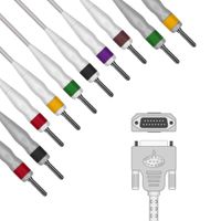 CABO ECG 10 VIAS PINO BANANA SOLDA EPX-C1004 EPEX