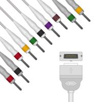 CABO ECG 10 VIAS PINO BANANA SOLDA EPX-C1009 EPEX