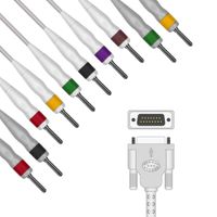 CABO ECG 10 VIAS PINO BANANA SOLDA EPX-C1023 EPEX