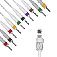 CABO ECG 10 VIAS PINO BANANA SOLDA EPX-C1039 EPEX