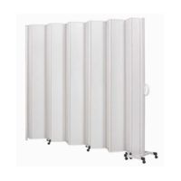 Biombo Sanfonado 1 Base (Fixo) Branco 13 Lâm. 3,40 x 1,85 m - BCF