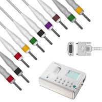 Cabo Paciente de 10 vias (Pino Banana) Compatível c/ ECG 3010 - Biocare