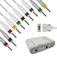 Cabo Paciente de 10 vias (Pino Banana) Compatível c/ ECG ECG-PC - TEB