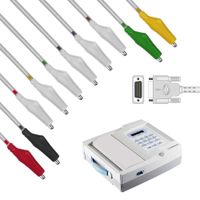 Cabo Paciente de 10 vias (Garra Jacaré) Compatível c/ ECG Cardiocare 2000 - Bionet