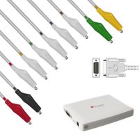Cabo Paciente de 10 vias (Garra Jacaré) Compatível c/ ECG Wincardio - Micromed e DB-15