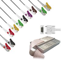 Cabo Paciente de 10 vias (Neo Pinch) Compatível c/ ECG P-80 - Esaote