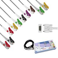 Cabo Paciente de 10 vias (Neo Pinch) Compatível c/ ECG Eletrocardio - FAJ