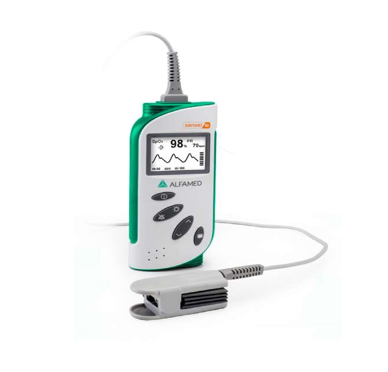 Oxímetro Portátil C/ Curva Sensor Neonatal Sense10 - Alfamed