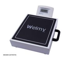 Balança Eletrônica Portátil 200kg W200m Lcd Branca – Welmy