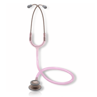 Estetoscópio Pro-Lite Adulto Champagne Rosa Transparente Spirit