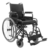 Cadeira De Rodas Aço 120kg Assento 48cm T48 D400 - Dellamed