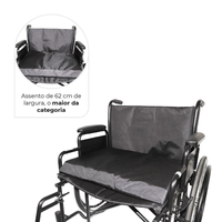 Cadeira De Rodas Aço 180kg D500 - Dellamed