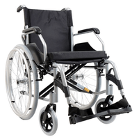 Cadeira De Rodas Alumínio 120kg T44 D600 - Dellamed